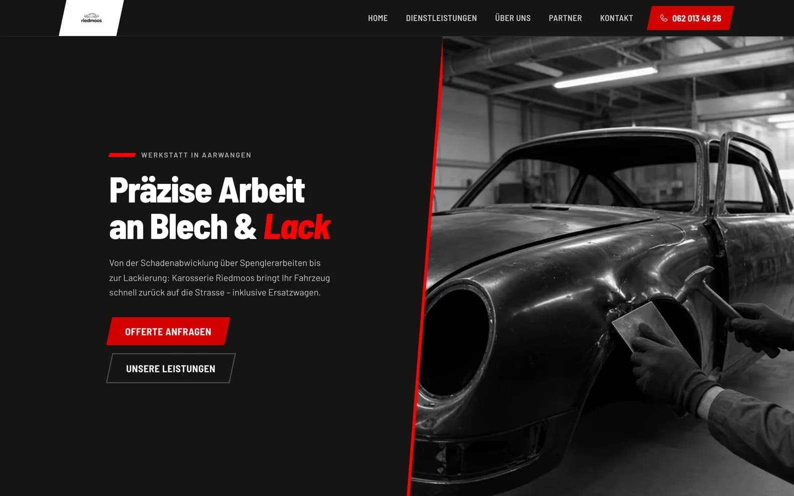 Mögliche Website einer Carrosserie