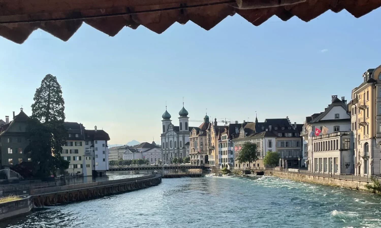 Die Reuss in der Luzerner Altstadt